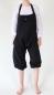 Preview: SCHWARZE KURZE KNIELANGE ALADIN LATZHOSE 100% BAUMWOLLE Gr.L