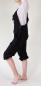 Preview: SCHWARZE KURZE KNIELANGE ALADIN LATZHOSE 100% BAUMWOLLE Gr.L