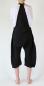 Preview: SCHWARZE KURZE KNIELANGE ALADIN LATZHOSE 100% BAUMWOLLE Gr.L