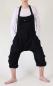 Preview: SCHWARZE KURZE KNIELANGE ALADIN LATZHOSE 100% BAUMWOLLE Gr.L