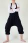 Preview: SCHWARZE KURZE KNIELANGE ALADIN LATZHOSE 100% BAUMWOLLE Gr.L
