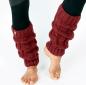 Preview: DUNKELROTE BEINSTULPEN HANDARBEIT AUS NEPAL 100% SCHAFSWOLLE