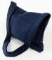 Preview: BLAUE FEINE FILZTASCHE AUS NEPAL MAßE: 30CM X 30CM