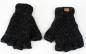 Preview: ANTHRAZITFARBENE FINGERLINGE HALBFINGERLINGE 100% WOLLE HANDARBEIT NEPAL