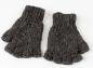 Preview: BRAUNE FINGERLINGE HALBFINGERLINGE 100% WOLLE HANDARBEIT NEPAL