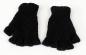 Preview: SCHWARZE FINGERLINGE HALBFINGERLINGE 100% WOLLE HANDARBEIT NEPAL