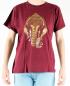 Preview: ROTES GANESHA T-SHIRT GRÖßE M AUS 100% BAUMWOLLE  NEPAL HANDBEDRUCKT