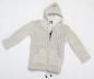 Preview: Kleine naturfarbene Kinderwolljacke Größe L 100% Wolle Handarbeit Nepal Hoodie
