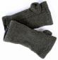 Preview: DUNKELGRÜNE KINDER PULSWÄRMER STULPEN HANGESTRICKT 100% WOLLE NEPAL HANDWARMER