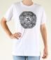 Preview: WEIßES OM MANDALA T-SHIRT GRÖßE XL AUS 100% BAUMWOLLE  NEPAL HANDBEDRUCKT