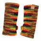 Preview: BUNTE PULSWÄRMER STULPEN HANGESTRICKT 100% SCHAFSWOLLE