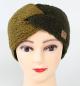 Preview: GRÜNES STIRNBAND  GROBGESTRICKT 100% WOLLE MIT FLEECE GEFÜTTERT HANDARBEIT NEPAL