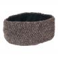 Preview: BRAUNES STIRNBAND MODEL 2 100% WOLLE MIT FLEECE GEFÜTTERT HANDARBEIT NEPAL