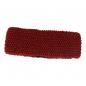 Preview: DUNKELROTES STIRNBAND MODEL 2 100% WOLLE MIT FLEECE GEFÜTTERT HANDARBEIT NEPAL