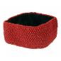 Preview: DUNKELROTES STIRNBAND MODEL 2 100% WOLLE MIT FLEECE GEFÜTTERT HANDARBEIT NEPAL