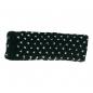 Preview: Schwarzes gemustertes Stirnband 100% Wolle mit Fleece gefüttert Handarbeit Nepal