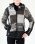 Preview: GRÖßE M PATCHWORK WOLLJACKE 100% SCHAFSWOLLE HANDARBEIT AUS NEPAL
