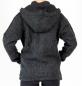Preview: GRÖßE M ANTHRAZITFARBENE WOLLJACKE 100% SCHAFSWOLLE HANDARBEIT AUS NEPAL