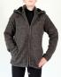 Preview: GRÖßE M BRAUNE WOLLJACKE 100% SCHAFSWOLLE HANDARBEIT AUS NEPAL