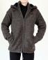 Preview: GRÖßE XXL BRAUNE WOLLJACKE 100% SCHAFSWOLLE HANDARBEIT AUS NEPAL