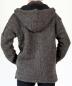 Preview: GRÖßE XXL BRAUNE WOLLJACKE 100% SCHAFSWOLLE HANDARBEIT AUS NEPAL