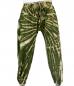 Preview: Grüne gebatikte Ballonhose mit Taschen Handarbeit aus Nepal
