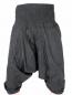 Preview: KURZE SCHWARZE ALADINHOSE MIT BREITEM BUND
