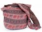 Preview: BRAUNE MIT OM + SYMBOLEN VERZIERTE TASCHE