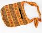 Preview: ORANGENE MIT OM + SYMBOLEN VERZIERTE TASCHE