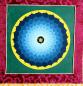 Preview: Om Mandala Thangka im Brokatrahmen handgemalt Nepal Buddhismus Nr.33 Meditation
