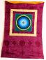 Preview: Om Mandala Thangka im Brokatrahmen handgemalt Nepal Buddhismus Nr.33 Meditation