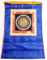 Preview: Om Mandala Thangka im Brokatrahmen handgemalt Nepal Buddhismus Nr.36 Meditation