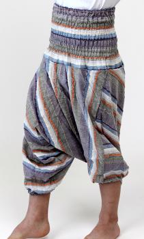 Preview: Süße Kinderhose Haremshose designs Nr.4 Einheitsgröße Handarbeit Indien 100% Baumwolle