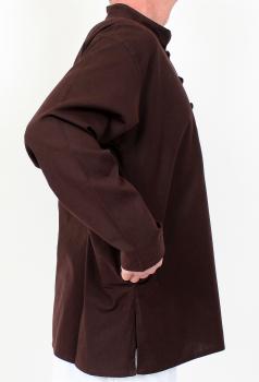 Preview: Braunes Traditionshemd Nepal / Fisherman / Kurta Gr.XL