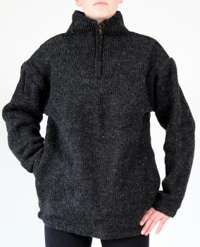 Preview: GRÖßE XXL WOLLPULLOVER TROYER SEEMANNSPULLOVER  100% SCHAFSWOLLE HANDARBEIT NEPAL