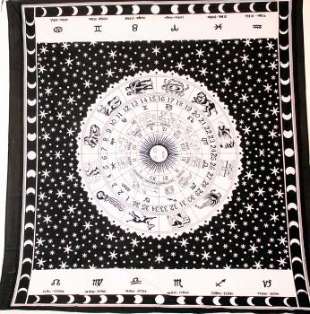 HOROSKOP MANDALA ÜBERWURF 200CM X 225CM
