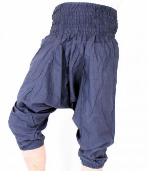 Kurze blaue Haremshose