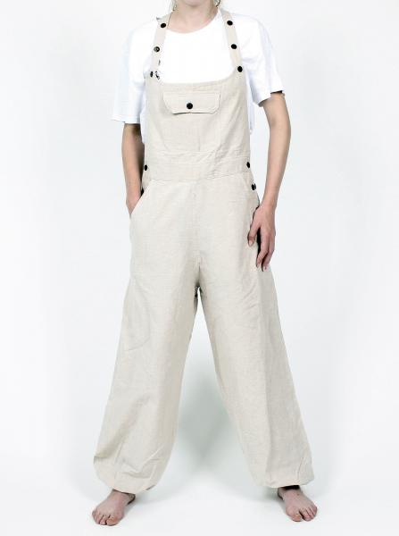 MEGA BEQUEME NATURFARBENE LATZHOSE GRÖßE M AUS 100% BAUMWOLLE