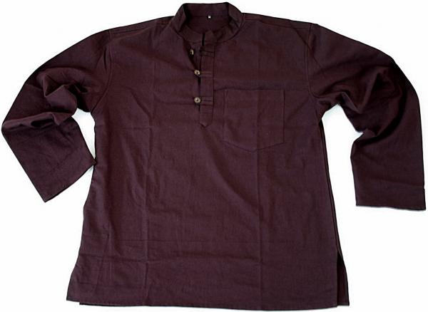 Braunes Traditionshemd Nepal / Fisherman / Kurta Gr.XXL