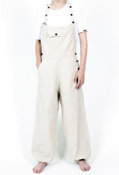 MEGA BEQUEME NATURFARBENE LATZHOSE GRÖßE XXL AUS 100% BAUMWOLLE