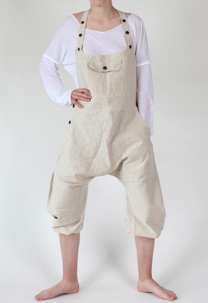 NATURFARBENE KURZE KNIELANGE ALADIN LATZHOSE  BAUMWOLLE Gr.XL