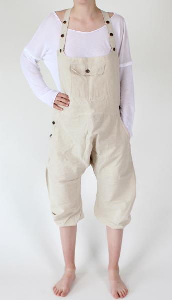 NATURFARBENE KURZE KNIELANGE ALADIN LATZHOSE  BAUMWOLLE Gr.XL