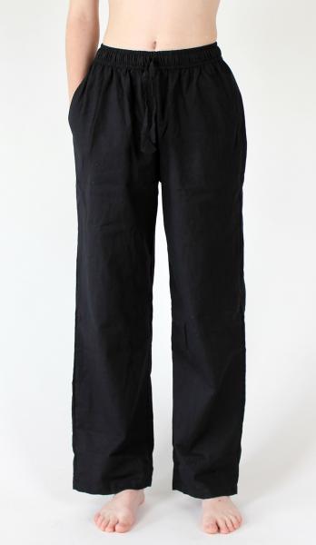 SCHWARZE BEQUEME HOSE AUS NEPAL 100% BAUMWOLLE Gr. XXL