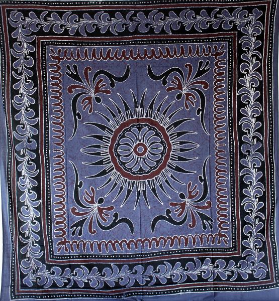 BLAUER SUNFLOWER WANDBEHANG ÜBERWURF ** 200CM X 225CM