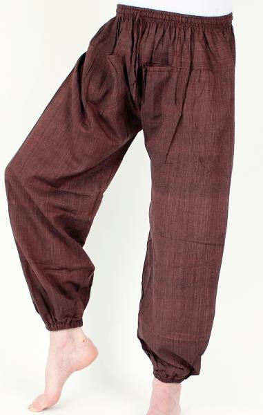 Braune Ballonhose mit Taschen Handarbeit aus Nepal