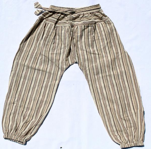 NATURGESTREIFTE ALADIN KINDERHOSE HANDARBEIT NEPAL
