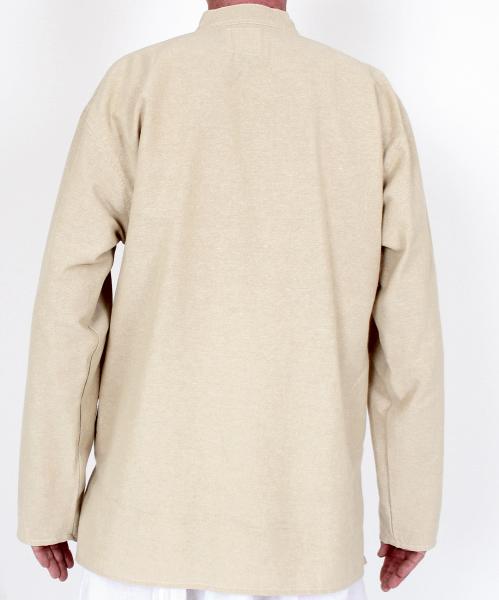 Naturfarbenes Traditionshemd Nepal / Fisherman / Kurta Gr.XXL