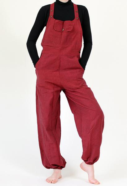 MEGA BEQUEME ROTE LATZHOSE GRÖßE XL AUS 100% BAUMWOLLE