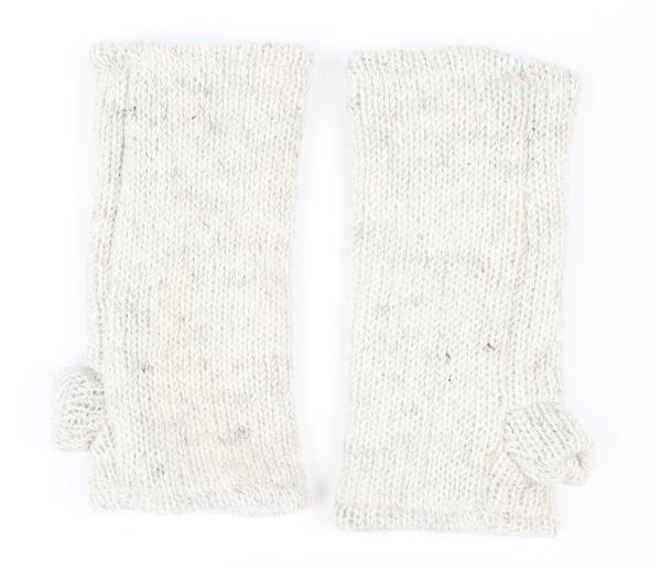 NATURFARBENE PULSWÄRMER STULPEN HANGESTRICKT 100% SCHAFSWOLLE