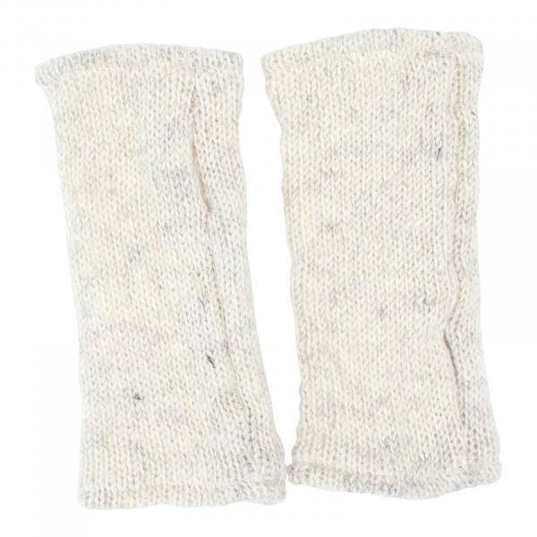 NATURFARBENE PULSWÄRMER STULPEN HANGESTRICKT 100% SCHAFSWOLLE ohne Daumen